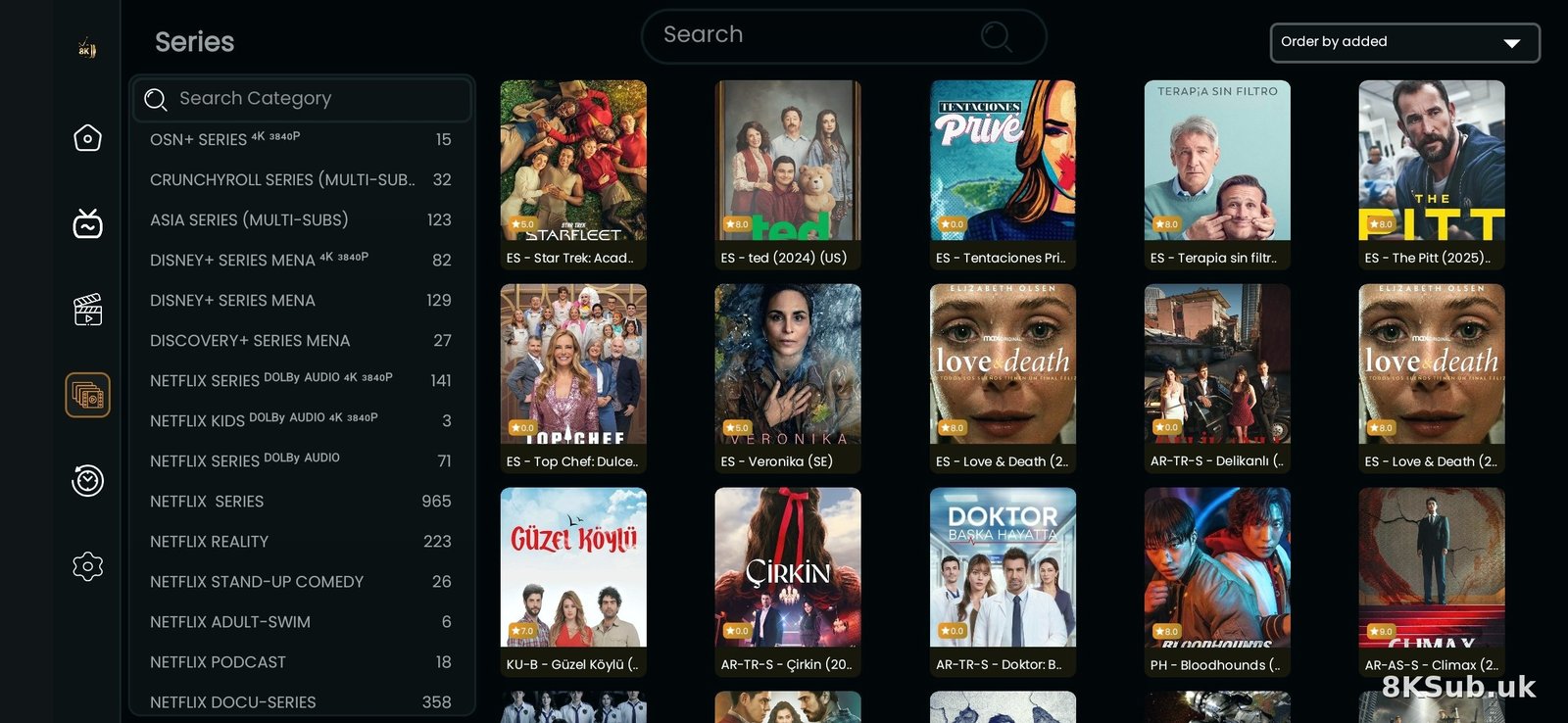 IPTV 124000 TV series updated daily Netflix HBO Amazon Prime shows
